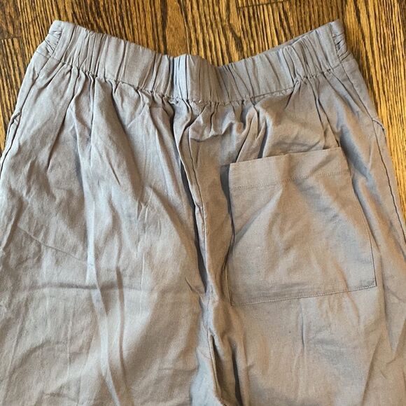 NWT Free People Small Long Wide Pant Elastic Wrap Waist Pockets - Picture 4 of 6